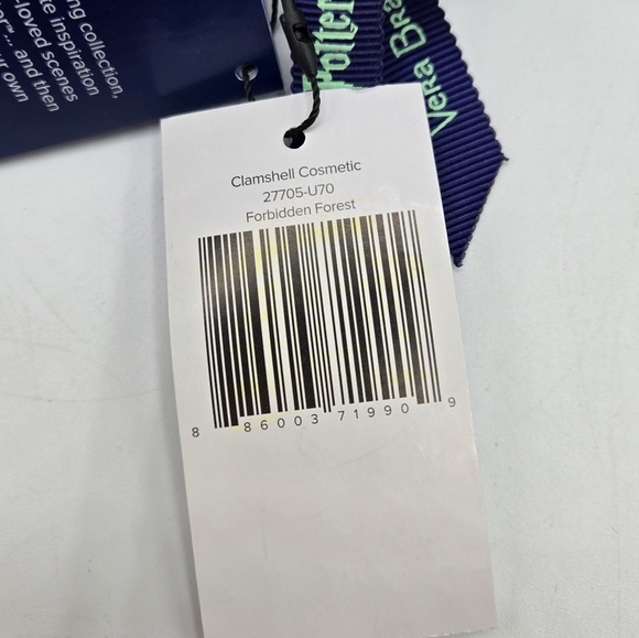 Vera Bradley Harry Potter Clamshell Cosmetic Forbidden Forest Bag Pouch - Picture 6 of 7